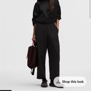 lululemon athletica Black Wide Leg Pants